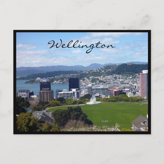 Postal vista de wellington (Anverso)