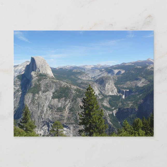 Postal Vista de Yosemite desde Glacier Point, CA (Anverso)
