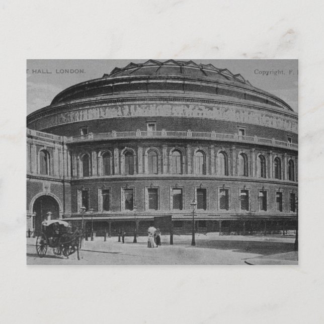 Postal Vista del Albert Hall, c.1900 (Anverso)