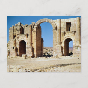 Postal Vista del Arco de Triunfo, construido c.129 AD