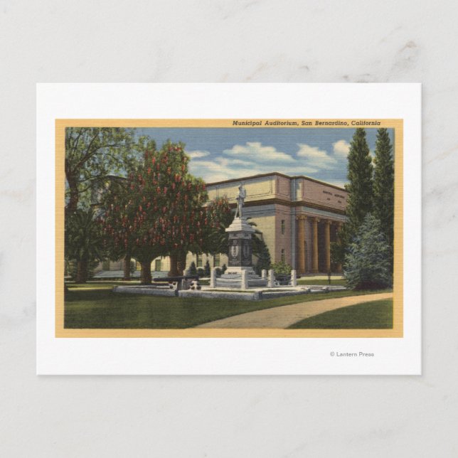 Postal Vista del Auditorio Municipal (Anverso)