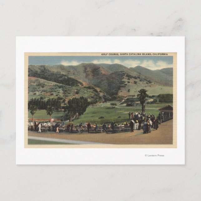 Postal Vista del campo de golf (Anverso)