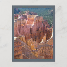 Postal Vista del Cañón Bryce con Pastel Hoodoos