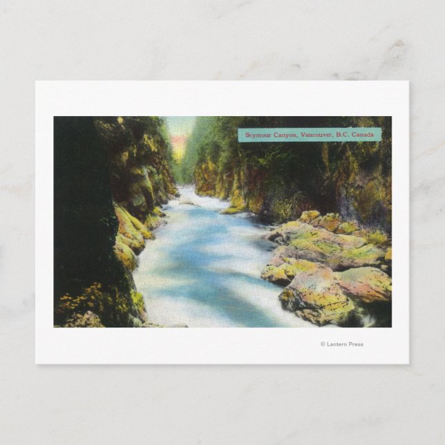 Postal Vista del cañón de Seymour (Anverso)