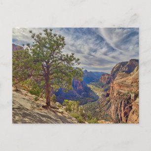 Postal Vista del Cañón de Sión desde Angels Landing