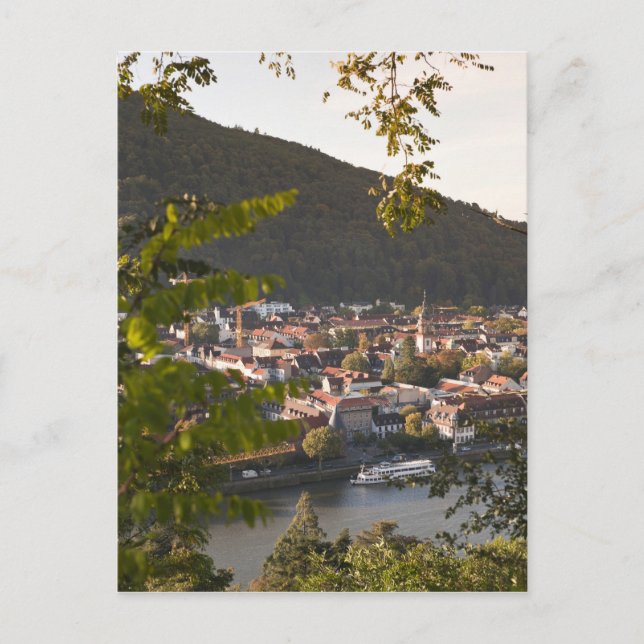 Postal Vista del casco antiguo de Heidelberg (Anverso)