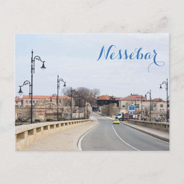 Postal Vista del casco antiguo de Nesebur (Anverso)