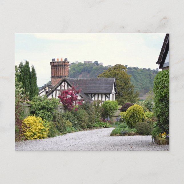 Postal Vista del castillo de Beeston (Anverso)