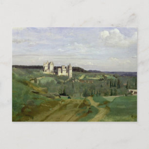 Postal Vista del castillo de Pierrefonds, c.1840-45