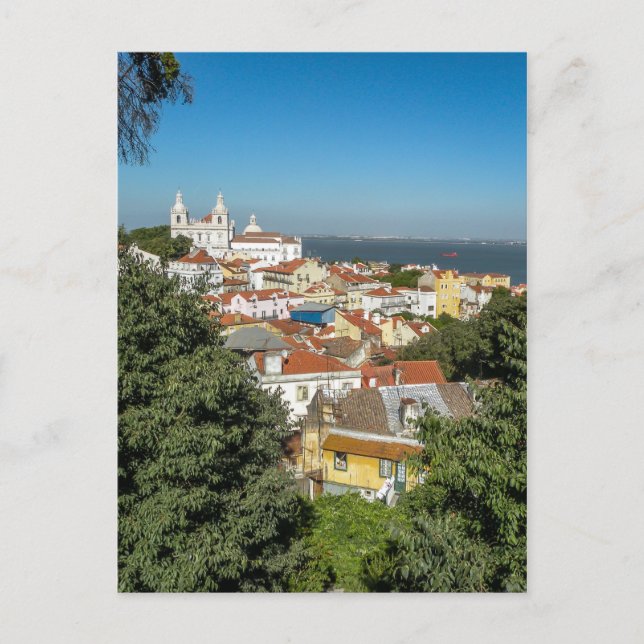 Postal Vista del Castillo de San Jorge (vert.) - Postcard (Anverso)