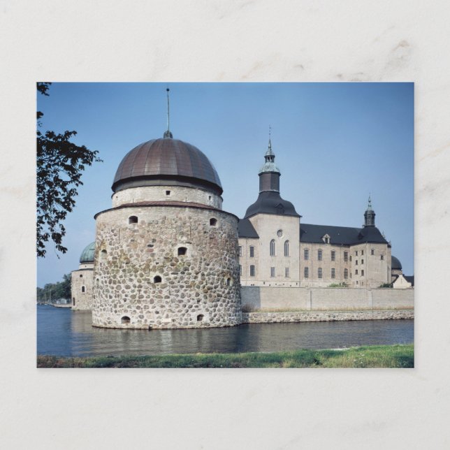 Postal Vista del Castillo de Vadstena, construido en 1545 (Anverso)