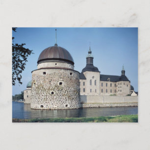 Postal Vista del Castillo de Vadstena, construido en 1545