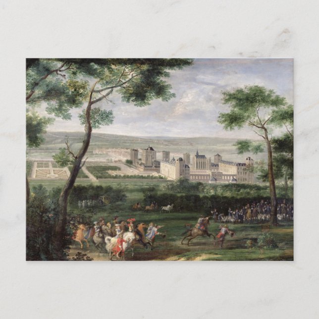 Postal Vista del castillo de Vincennes, c.1665 (Anverso)