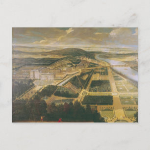 Postal Vista del castillo y los jardines de St. Cloud,
