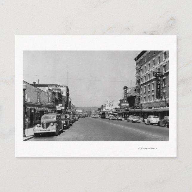 Postal Vista del centro de Chehalis, Washington Photograp (Anverso)