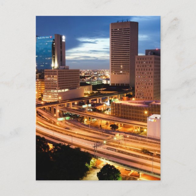 Postal Vista del centro de la ciudad (Anverso)