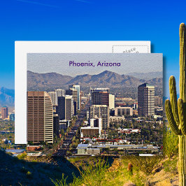 Postal Vista del centro de Phoenix, Arizona