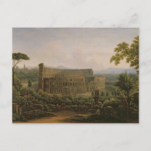 Postal Vista del Colosseum de la colina de Palatine