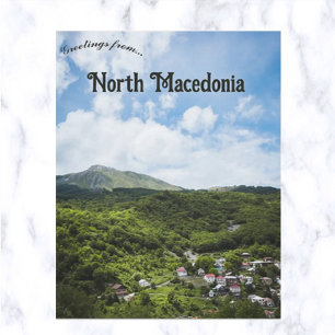 Postal Vista del Debar Gari al Norte de Macedonia