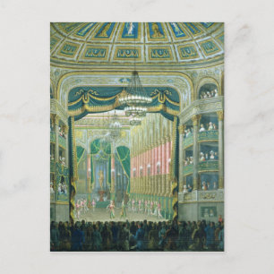 Postal Vista del escenario de la ópera de París