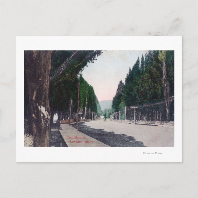 Postal Vista del Este en Main StreetLewiston, ID (Anverso)