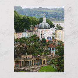 Postal Vista del estuario de Portmeirion Gwynedd, Gales d