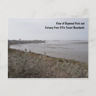 Postal Vista del estuario desde el bosque de Elfin, Los O