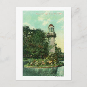 Postal Vista del faro de Palmer ParkDetroit, MI