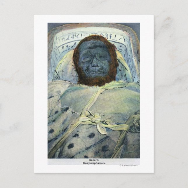 Postal Vista del General Ossipumphnoferu Mummy (Anverso)
