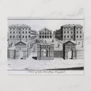 Postal Vista del Hospital Foundling, 1756