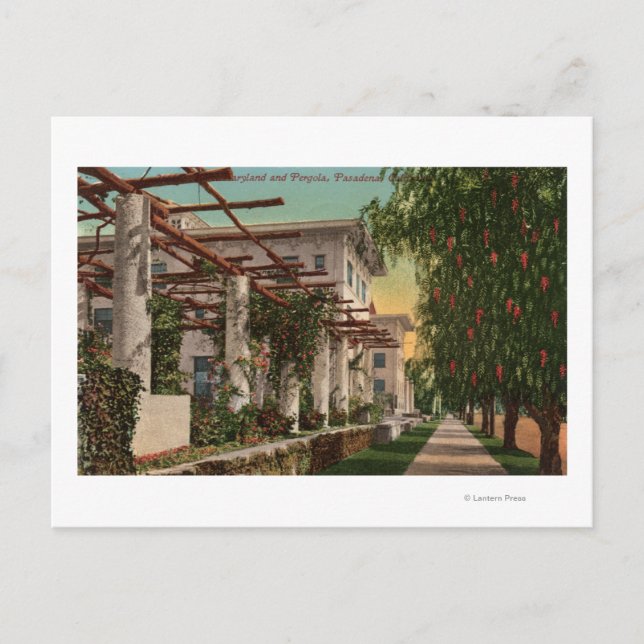 Postal Vista del Hotel Maryland & Pergola (Anverso)