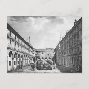 Postal Vista del Jardín de los Hombres en la Conciergerie