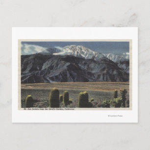 Postal Vista del Jardín del Diablo del Monte San Jacinto 