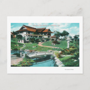 Postal Vista del Jardín del Té Japonés, Coronado, CA