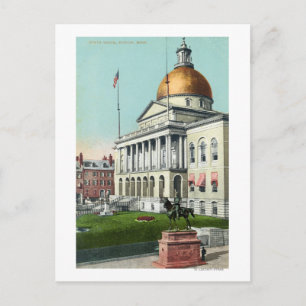 Postal Vista del jardín delantero de la Casa de Gobierno