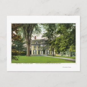 Postal Vista del Knoll Elm, longfellow aquí