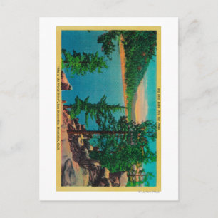 Postal Vista del lago Big Bear en Rim o'The World Drive