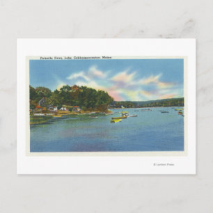 Postal Vista del Lago Cobbosseecontee en Pernette Cove