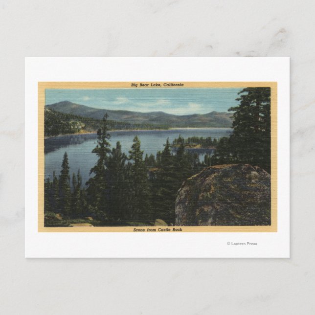 Postal Vista del lago desde la Roca del Castillo (Anverso)