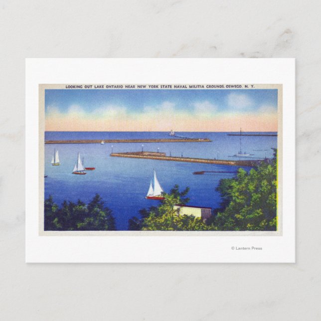 Postal Vista del lago Ontario (Anverso)