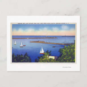 Postal Vista del lago Ontario