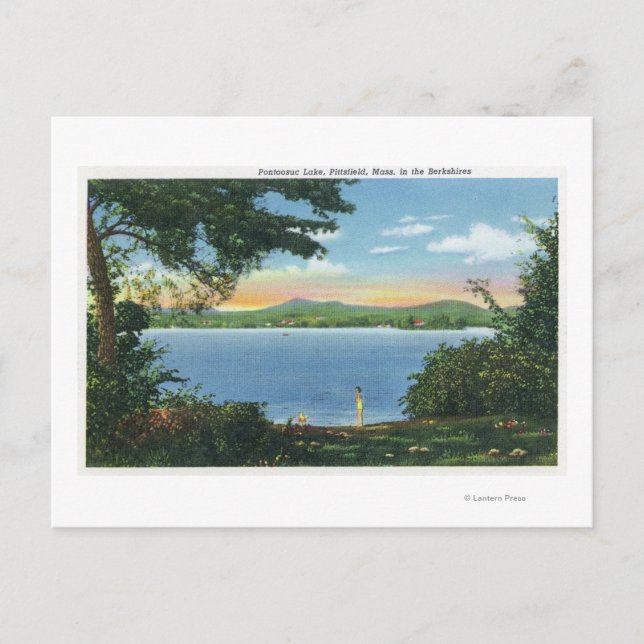 Postal Vista del lago Pontoosuc (Anverso)
