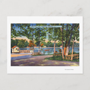 Postal Vista del lago Saratoga