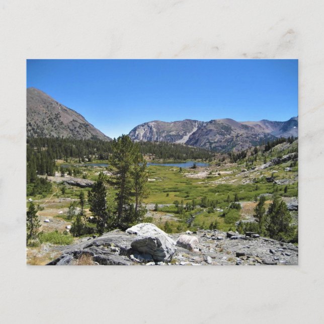 Postal Vista del Lago Shell, Paso Tioga, California (Anverso)