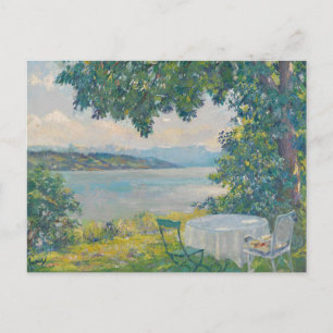 Postal Vista del lago Starnberg   Edward Cucuel