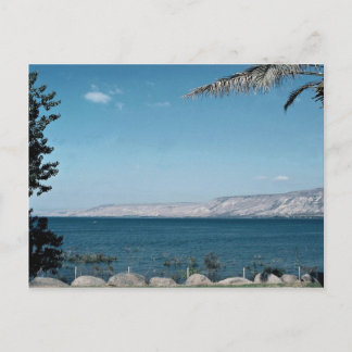 Postal Vista del mar de Galilea desde la costa sur, Israe