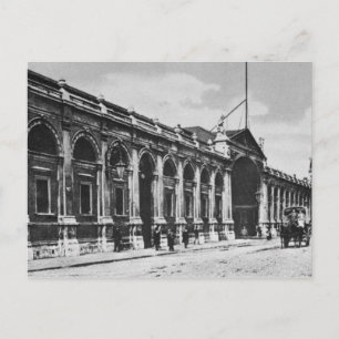 Postal Vista del mercado cárnico de Smithfield, c.1905