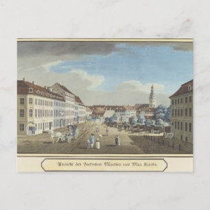 Postal Vista del mercado de Hackescher