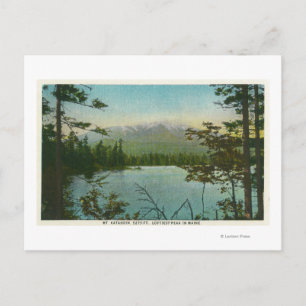 Postal Vista del Monte Katahdin, el pico más alto de Main