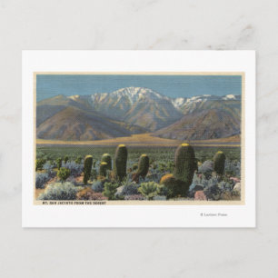 Postal Vista del monte San Jacinto cerca de Palm Springs